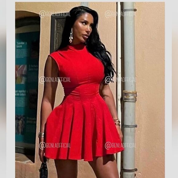 NWT ZARA MINI GODET DRESS ZW COLLECTION - Picture 10 of 16